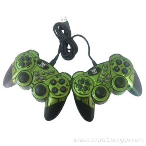Wired Twin Game Joystick for PC Game, with Dual Shock, New Design